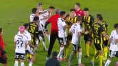 [VIDEO] ¡Gresca! Villagra y Arezo se agarraron con todo tras el gol de Peñarol a Colo Colo