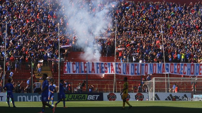 Tribunal aplicó sanción a hinchas de Universidad de Chile