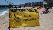 Por fragata portuguesa: Continúan cerradas playas de Cartagena, El Tabo y Santo Domingo