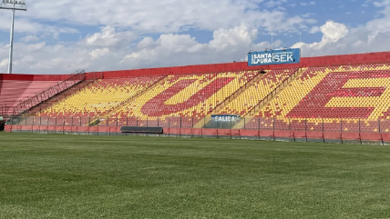   Unión Española anunció el fin de las obras en la cancha del Estadio Santa Laura 