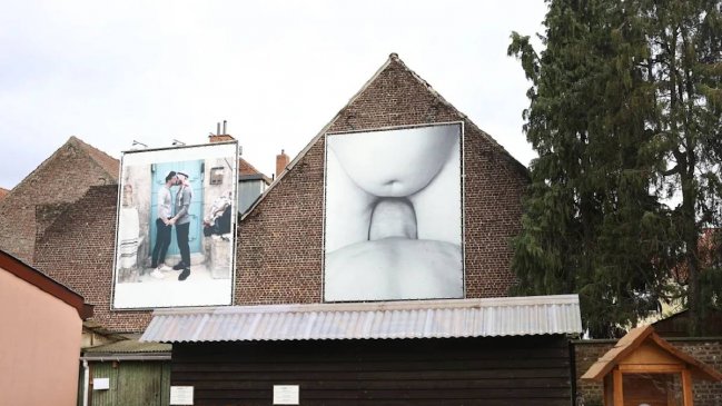 Galería de arte en Bélgica enciende polémica por mural con desnudo