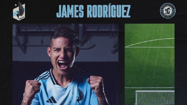 James Rodríguez fichó por Minnesota United de la MLS