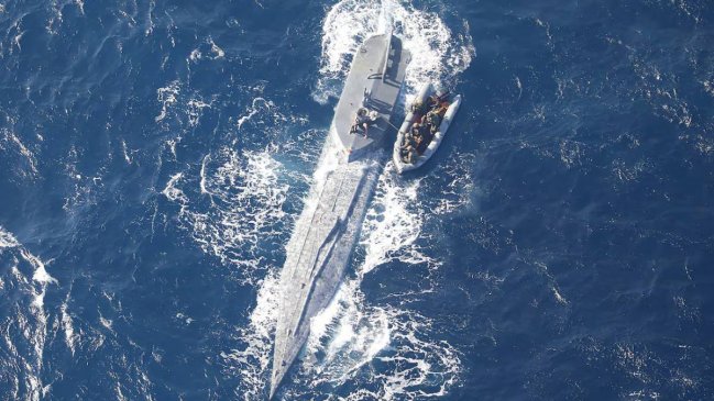 EEUU y Colombia detuvieron un submarino con 10 toneladas de cocaína