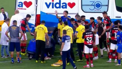   Pánico en el Maracaná: Jugador de Sampaio Correa convulsionó en pleno partido ante Flamengo 