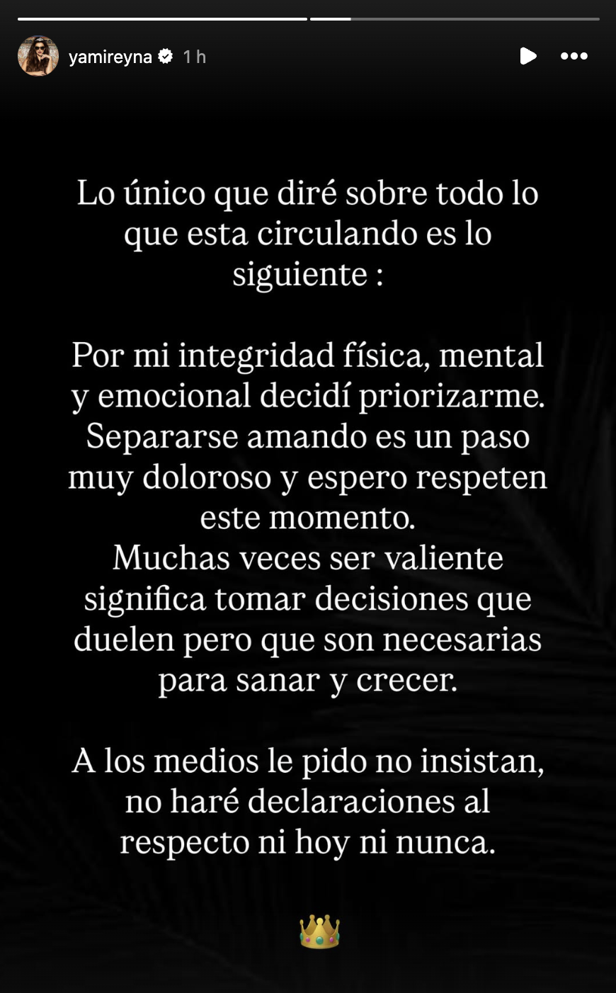 Yamila Reyna habló de su quiebre con Américo