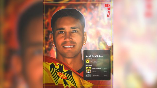 Unión Española presentó a Andrés Vilches como su nuevo refuerzo