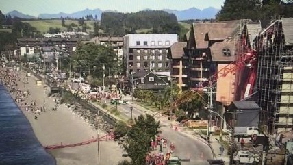 Caída de grúa generó preocupación en Puerto Varas