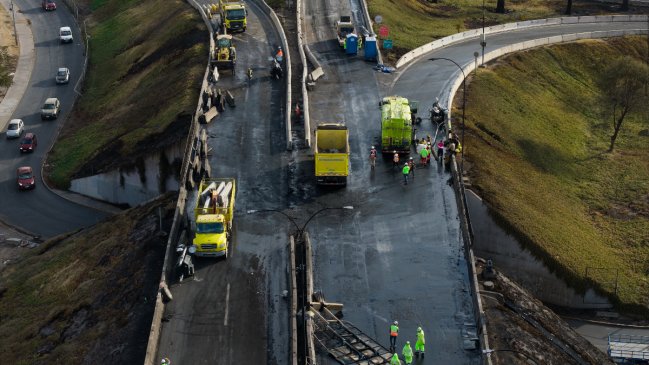 Accidente en Renca: Habilitan dos pistas de calzada hacia el sur