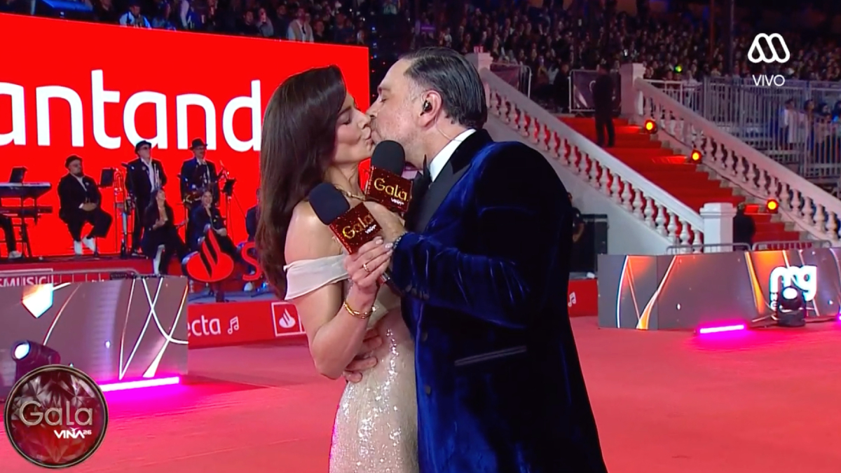 Tonka y Neme Gala de Viña 2026 Beso de Tonka y Neme