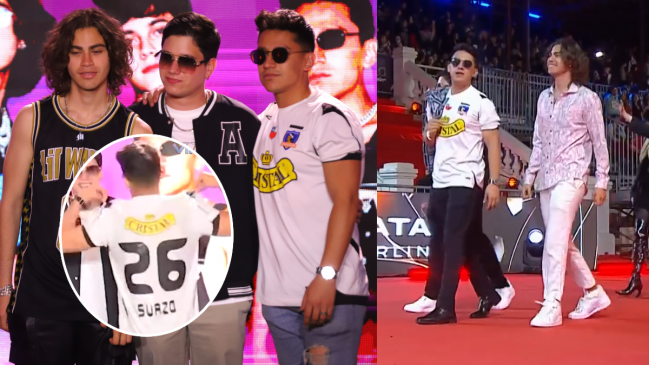 Competidor mexicano del Festival de Viña lució la camiseta de Colo Colo en la gala