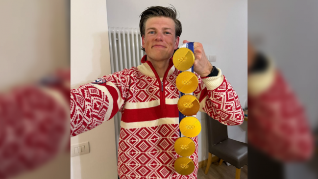 Johannes Klaebo agigantó su leyenda olímpica con su sexto oro en Milano-Cortina