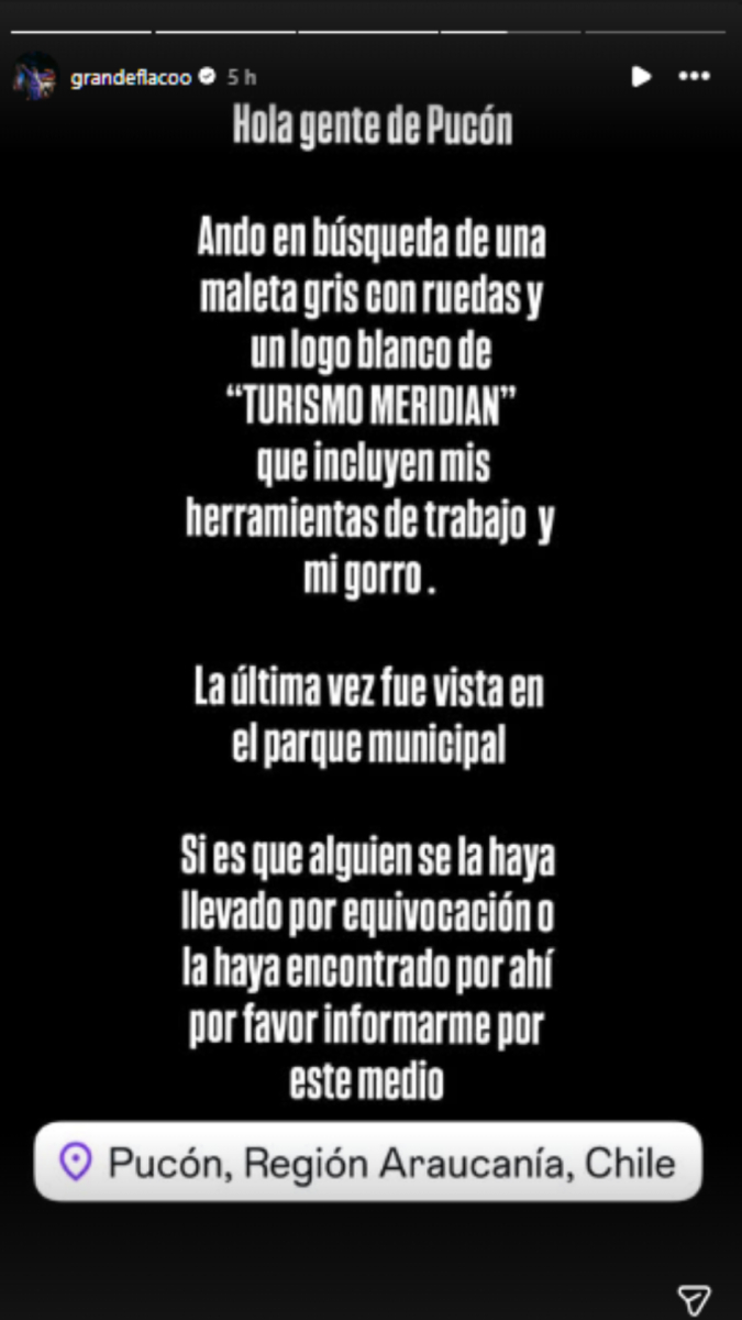 Historia de @grandeflacoo Historia de @grandeflacoo