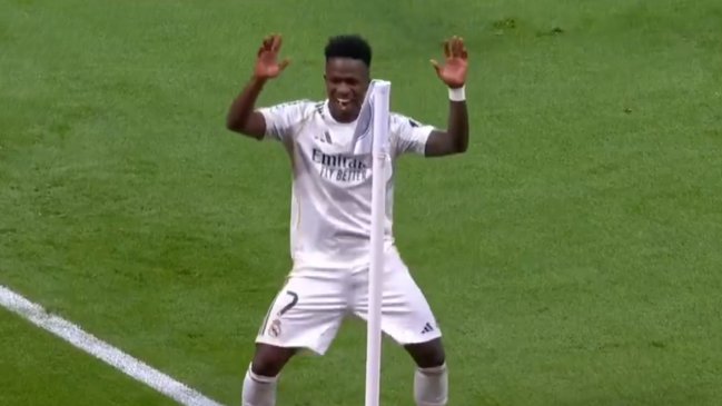 [VIDEO] ¡Con baile incluido! Vinicius desató la alegría de Real Madrid con golazo ante Benfica