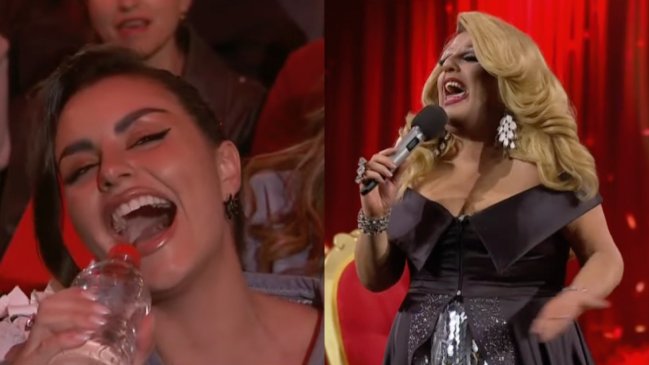 La divertida interacción entre Emilia Dides y Asshka Sumathra en Viña 2026