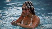 Skarleth Labra sufrió doloroso percance durante piscinazo como Reina de Viña 2026