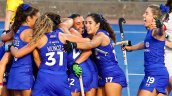 Las Diablas se estrenaron con goleada sobre Suiza en el Premundial de Hockey Césped de Santiago