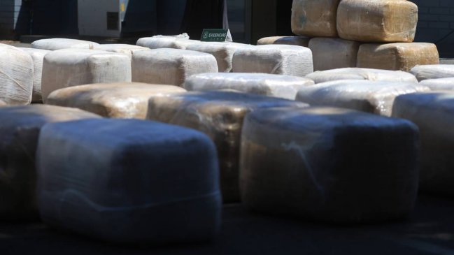 Carabineros incauta casi dos toneladas de marihuana en Pudahuel