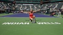 El festejo de Aryna Sabalenka tras conquistar por primera vez el título de Indian Wells