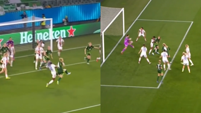 [VIDEO] Christiane Endler se lució con tremenda atajada en la Champions Femenina