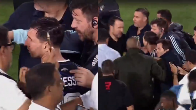 [VIDEO] Locura: Staff de Mauritania rodeó a Messi rumbo a camarines para pedirle fotos