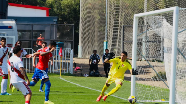 La Roja sub 20 igualó en su segundo amistoso ante Perú