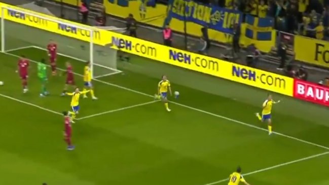 [VIDEO] Suecia retomó la ventaja ante Polonia en el repechaje con un cabezazo de Lagerbielke
