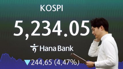 Las bolsas de Asia caen tras el discurso de Trump y en medio de subidas del petróleo