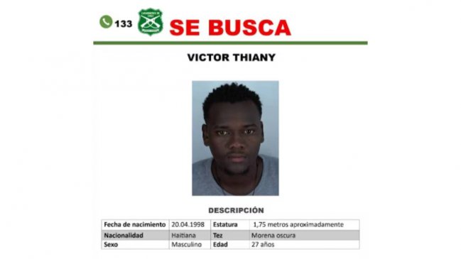 Ciudadano haitiano es buscado por homicidio en Quinta Normal