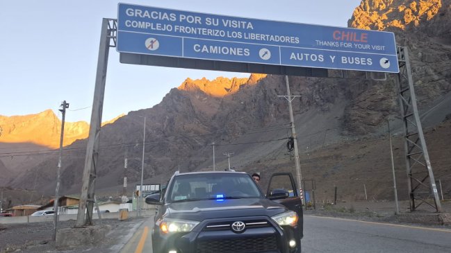 Dos detenidos por tráfico de inmigrantes en el Paso Los Libertadores