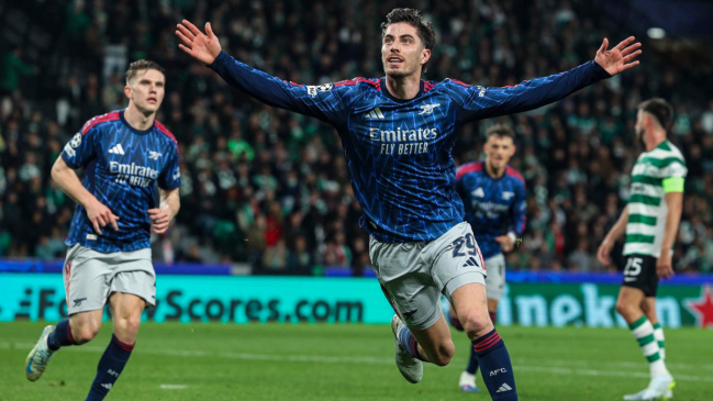 Arsenal superó en los descuentos a Sporting y se acercó a semifinales de la Champions