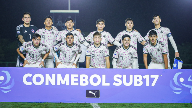 La Roja sub 17 se mide con Colombia en la tercera fecha del Sudamericano