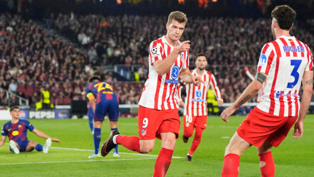 Atlético de Madrid sorprendió a Barcelona y tomó ventaja en la serie por cuartos de Champions