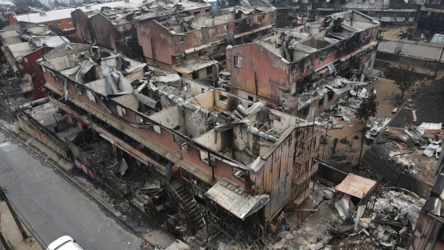 Lirquén: Demolición de departamentos incendiados comenzará este mes