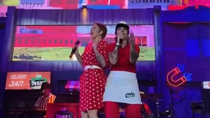   Mon Laferte acompañó a 31 Minutos en México: Cantó junto a Jani Dueñas 