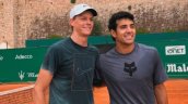 Cristian Garin compartió cancha con Jannik Sinner en Montecarlo