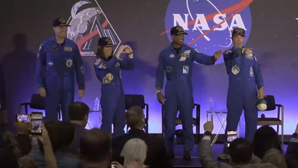 Los héroes de Artemis II emocionan en su primera aparición pública tras volver de la Luna