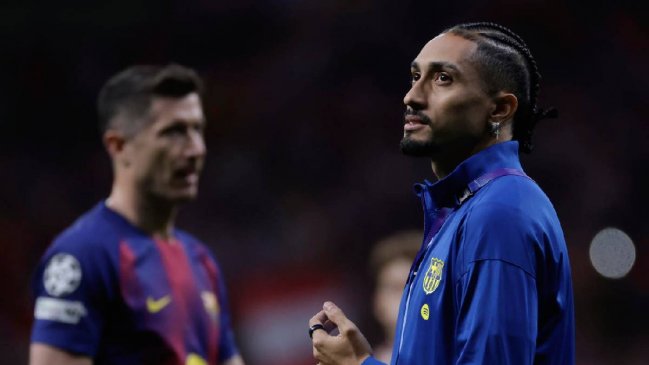 Raphinha ofreció disculpas tras sus gestos a la hinchada de Atlético