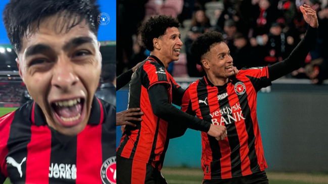 Darío Osorio celebró junto a Midtjylland una valiosa remontada ante el líder en Dinamarca