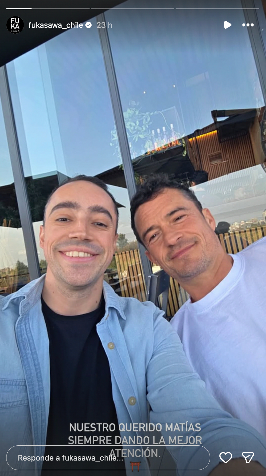 Orlando Bloom en Chile