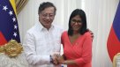 Petro fue recibido por Delcy Rodríguez en su primera visita a Venezuela post Maduro