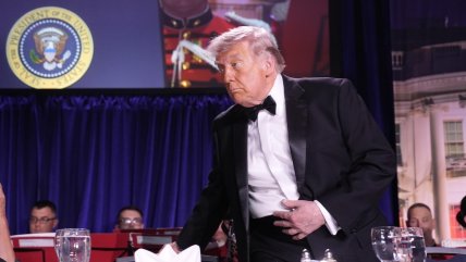 Así evacuaron a Trump tras incidente con disparos en una gala