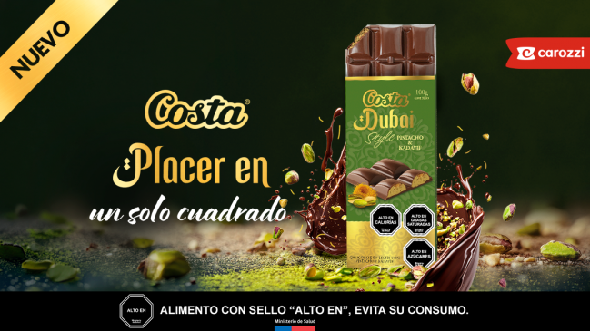Costa presenta Dubai Style, chocolate inspirado en esta tendencia mundial hecho en Chile
