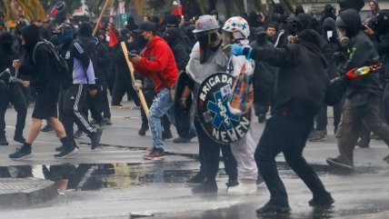 Marcha paralela de Central Clasista de Trabajadores generó incidentes