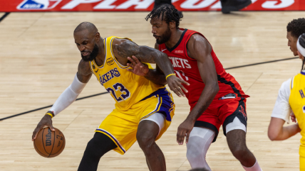   Los Lakers avanzaron a las semis del Oeste tras vencer a los Rockets con LeBron a la cabeza 