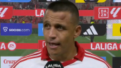 Alexis y el chichón con el que terminó tras la victoria de Sevilla: 