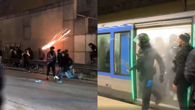 [VIDEOS] Hinchas de PSG causaron disturbios en París y Múnich tras el paso a la final de Champions