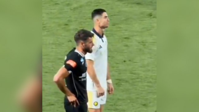 [VIDEO] El vulgar gesto de Cristiano Ronaldo tras escuchar cánticos de 