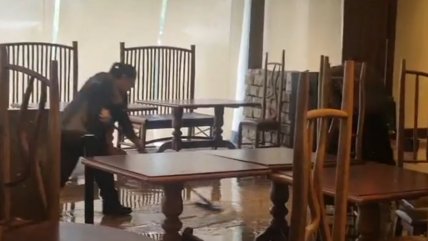 Lluvia causó estragos en restaurante del casino Monticello