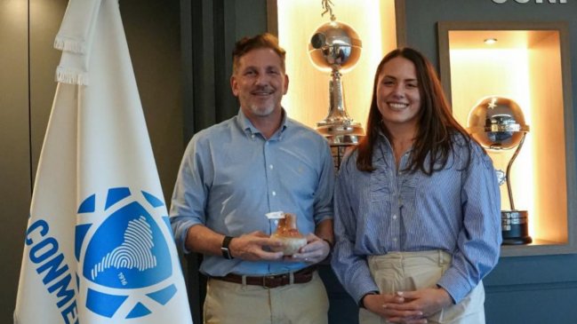 Ministra Duco se reunió con Alejandro Domínguez en la sede de Conmebol