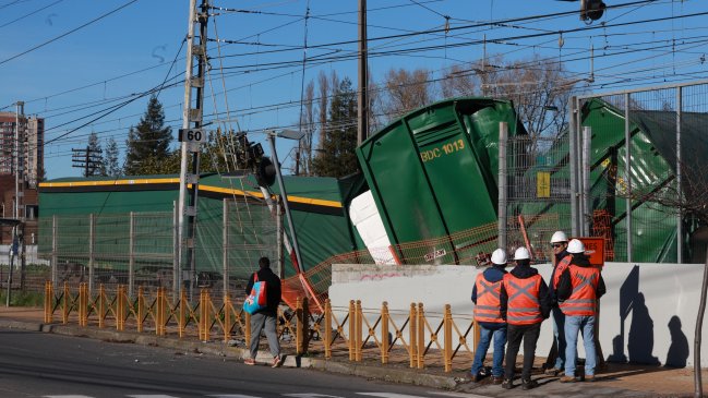 EFE Sur proyecta reanudar este martes el servicio por una vía tras descarrilamiento en Chiguayante